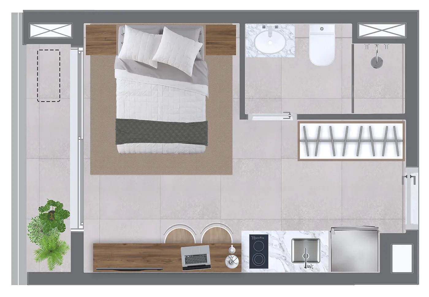 Planta Luxury Studio